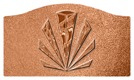 DASHELL-602-CP-SH-CP Copper Sunburst Shimmer Copper Background